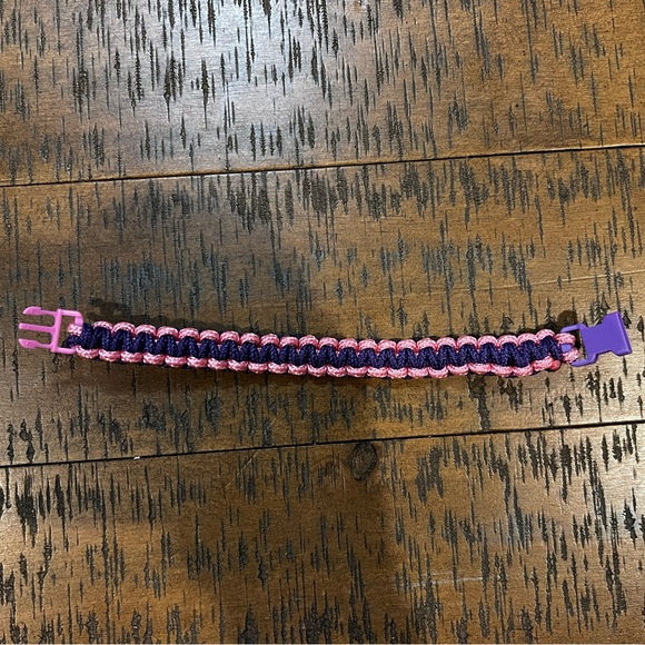 Handcrafted, Purple & Pink Paracord Bracelet - Picture 2 of 7